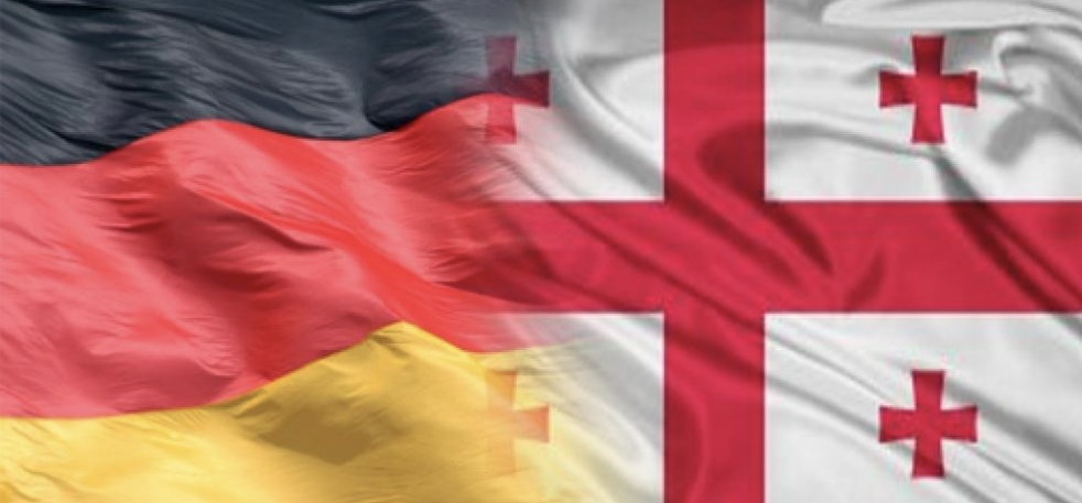German and Georgian flags